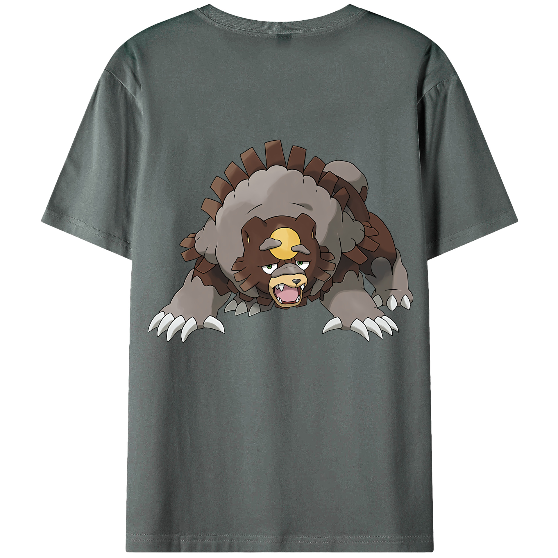 （画像用） ポケットモンスター Pokémon 綿100％ メンズ半袖Tシャツ（バックプリント） 通気性